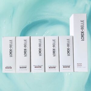 Lorde + Belle Repair Serum & 5 Booster Skincare Bundle / Set - Wrinkle Reducing